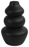 Vaza ceramica neagra CAIRN 22 cm