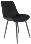 Scaun de bucaterie Rowena, negru