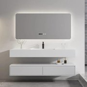 Oglindă Baie LED și Dezaburire Elit's Premium cu Senzor Touch, Lumina Rece, Caldă și Neutră, 100x70cm, lumina ambientala spate