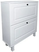 Pantofar Zapato 2 usi MDF Alb Mare 80 x 86 x 26