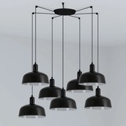 Lustra cu 7 pendule metal TATAWIN M negru