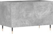 vidaXL Dulap pentru discuri, gri beton, 74,5x38x48 cm, lemn prelucrat