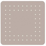 Covor baie anti-alunecare Wenko Mirasol, 54 x 54 cm, gri - bej