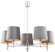 Candelabru modern design elegant BOLZANO 5L gri