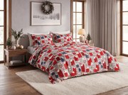 Lenjerie de pat din microfibra WINTER COTTAGE gri Dimensiune lenjerie de pat: 70 x 90 cm | 140 x 200 cm