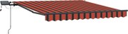 vidaXL Cortina Retractabilă portocaliu și maro 300 x 250 cm țesătură