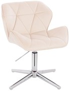 HR111CROSS Scaun Crem Catifea