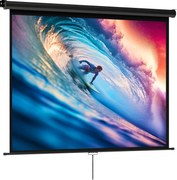 HOMCOM Ecran de Proiecție 84", Format 4:3, Unghi de 160° și Montare pe Tavan sau Perete, Negru | Aosom Romania