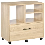 Vinsetto Mobilier Birou din Lemn cu Suport pentru Imprimantă, Design Elegant și Modern, Ideal pentru Birou Acasă | Aosom Romania