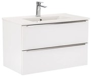 Dulap inferior Vario Trim 80 cu lavoar alb-alb