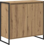 vidaXL Dulap lateral Stejar artizanal 79 x 36 x 75 cm Lemn compozit