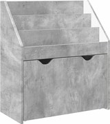 vidaXL Raft pentru copii Gri din beton 60 x 29,5 x 69 cm Lemn compozit