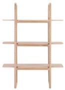 Bibliotecă din lemn masiv de stejar Gazzda Muse, înălțime 140 cm