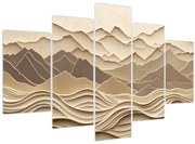 Tablou - Linii Montane 3D (150x105 cm)