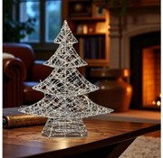 Brad de Crăciun LED, 45 cm, 160 LED, 230 V, alb cald