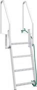 vidaXL Scară de doc cu 4 trepte Argintiu 58 x 77 x 166 cm Aluminiu