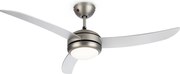 Klarstein El Paso, ventilator de tavan, 52“, E27, 3 palete, arginiu