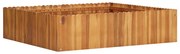 vidaXL Strat înălțat de grădină, 100x100x25 cm, lemn masiv de acacia