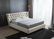 Pat matrimonial Amelia 4 cu spatiu depozitare si saltea inclusa