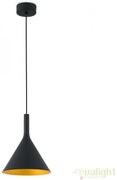Pendul LED modern PAM-G large negru/auriu 64162