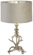 Veioza/Lampa de masa design lux elegant Belle argintiu/taupe