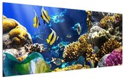 Tablou cu lumea submarină (120x50 cm), în 40 de alte dimensiuni noi