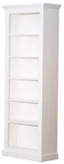 Biblioteca, alba, din lemn masiv, L78 cm, aspect vintage, Classic