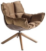 Fotoliu pivotant modern ultra confortabil Brown