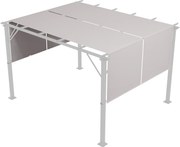 Outsunny Copertină Pergolă Rezervă UV 3x3(m) 4.9x1.2m Ușor de Instalat Kaki | Aosom Romania