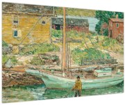 Tablou - Childe Hassam, Oyster Sloop, Cos Cob, reproducere (90x60 cm)