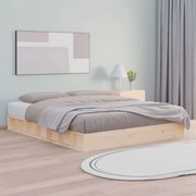 vidaXL Cadru de pat, 140x200 cm, lemn masiv
