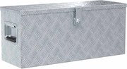 vidaXL Cutie din aluminiu, 76,5 x 26,5 x 33 cm, argintiu