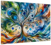 Tablou – Arbore energetic colorat (70x50 cm)