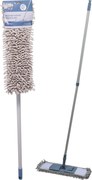 Mop din microfibra cu maner telescopic, Ultra Clean, 44x14 cm