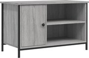 vidaXL Comodă TV, gri sonoma, 80x40x50 cm, lemn compozit