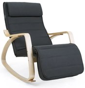 Scaun balansoar SWING, capacitate max. 150kg, 67x115x91cm, antracit Jurhan