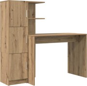 vidaXL Birou 2 pcs Stejar Artizanal