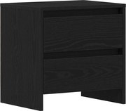 vidaXL Dulap de noapte Stejar Negru 45 x 34 x 44,5 cm Lemn compozit