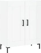 vidaXL Servantă, alb extralucios, 69,5x34x90 cm, lemn compozit