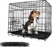 Leopet Cușcă pliabilă pentru câini 91 x 57 x 63,5 cm, L, neg