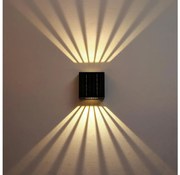 Aplică LED solară cu senzor Brilagi BLOCK LED/2W/3,7V IP44