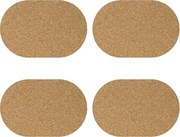 Subtălci din plută pentru masă - 4 bucăți în set, ZELLER