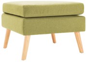 vidaXL Taburet, verde, material textil