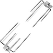 vidaXL Țepușe pentru rotisor și grătar, oțel, 2 buc.