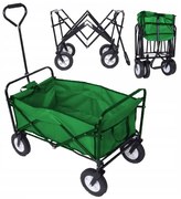 Cărucior de transport multifuncțional practic, de culoare verde