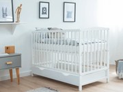 Pătuț de pin Baby Classic 60x120 alb