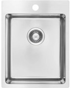 Chiuveta bucatarie inox Deante Olfato, 39x50 cm, otel slefuit 390x505 mm, Otel slefuit