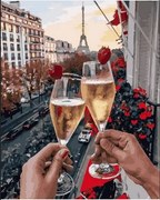 Pictura pe numere cu un cadru "Paris 5" 50x40 cm