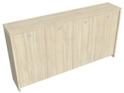 Dulap mediu pentru haine Verno 248 x 46 x 130 cm, salcâm