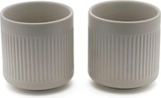 Cești gri 2 buc. din porțelan 300 ml Skagen – Bredemeijer